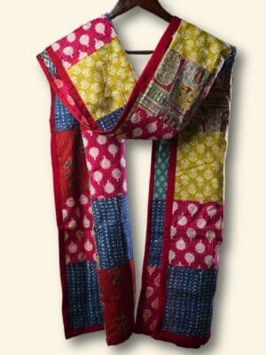 Rangeen Tukde Multicolor Cotton Dupatta