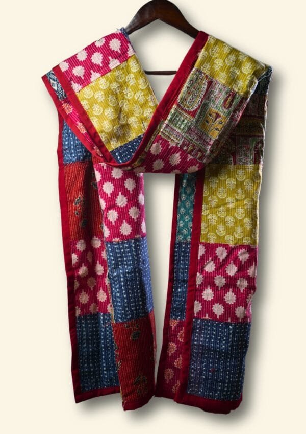 Rangeen Tukde Multicolor Cotton Dupatta