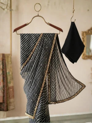 Graphite Black Georgette