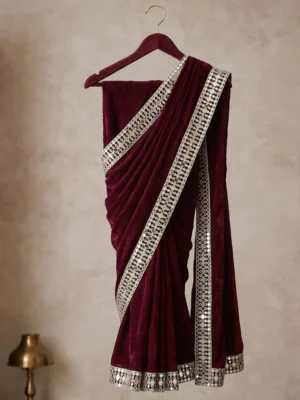 Mirrors and More Maroon Velvet