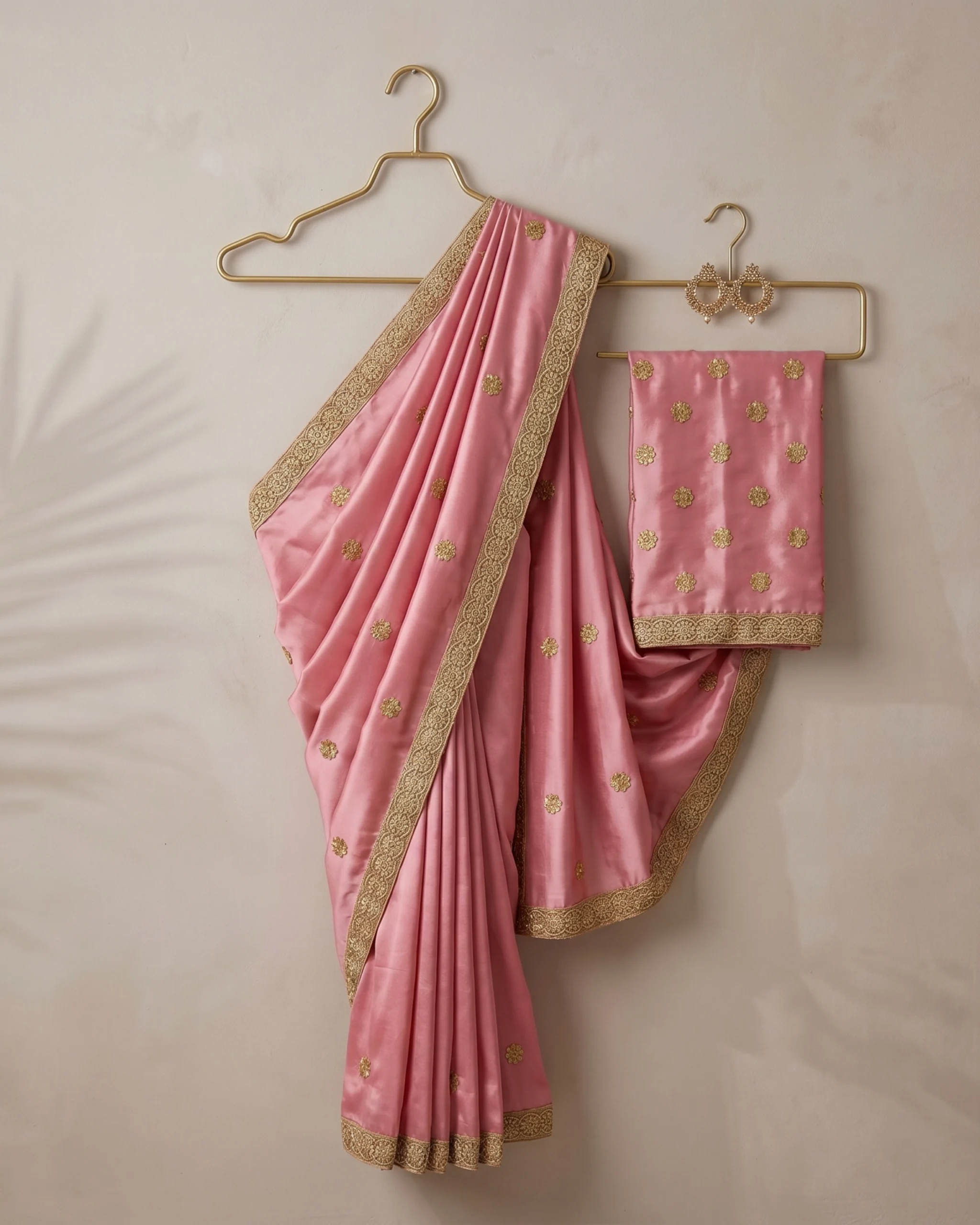 Candlelight peach Georgette