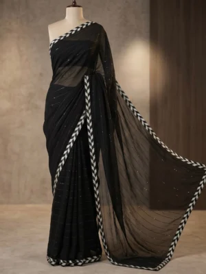 Zebra Line Black Shimmer