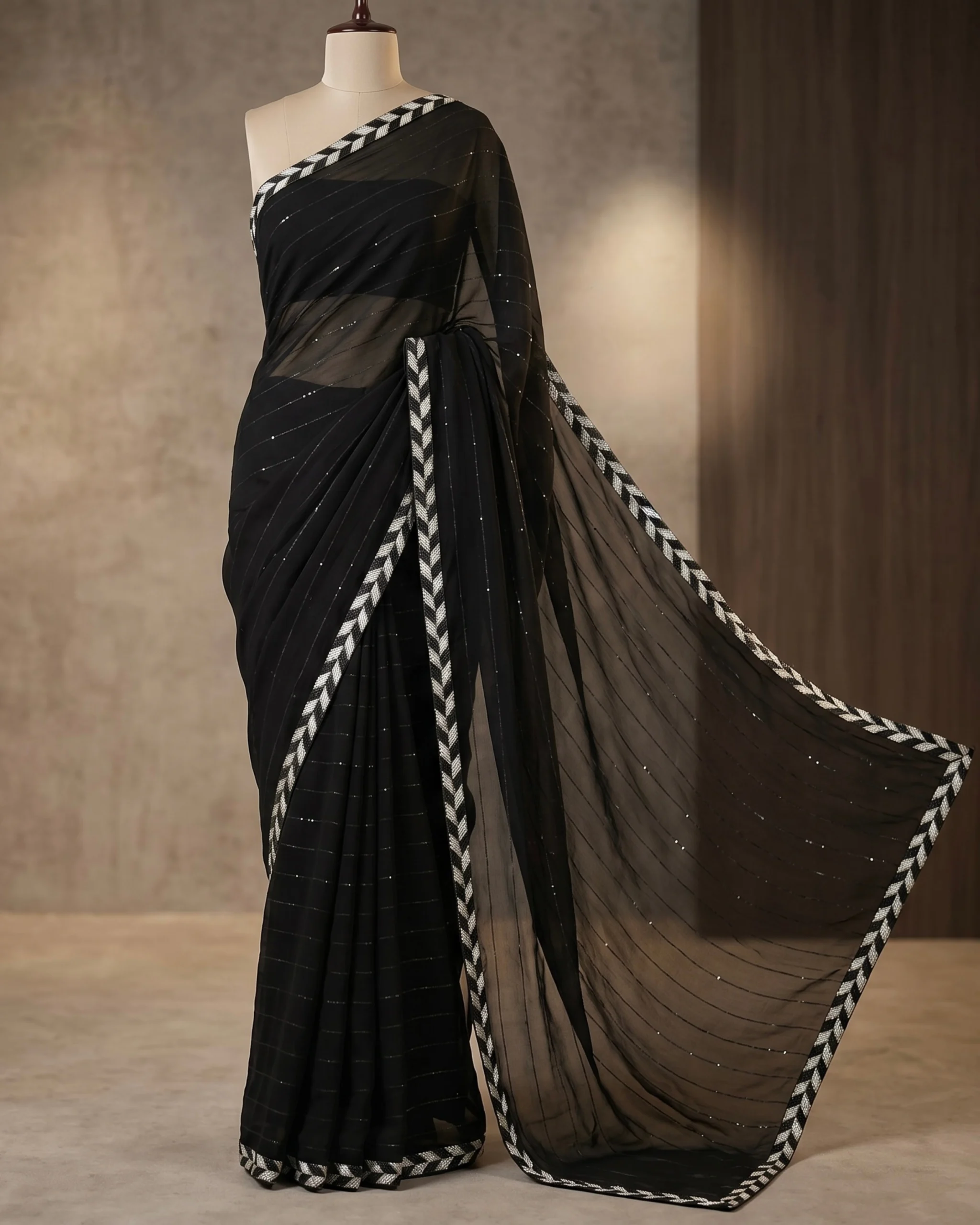 Zebra Line Black Shimmer