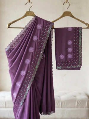 Lilac glow Crepe
