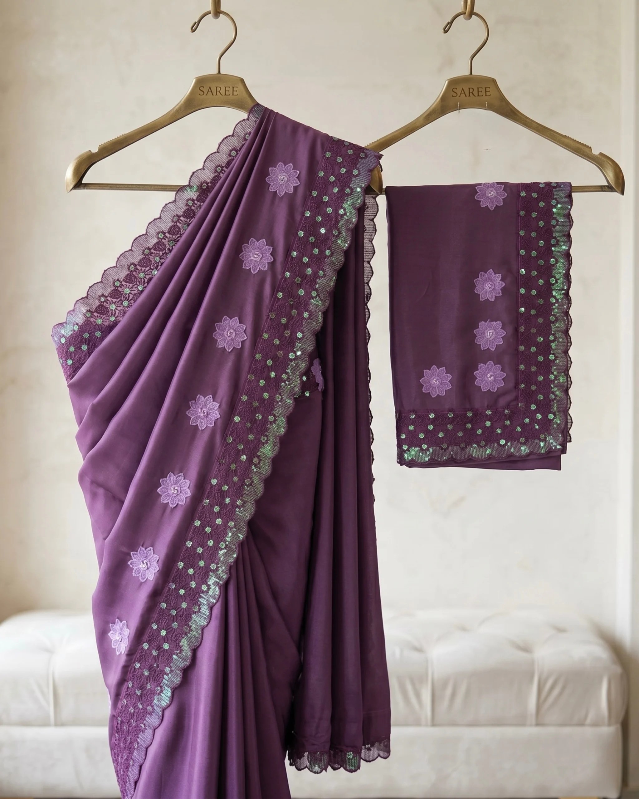 Lilac glow Crepe