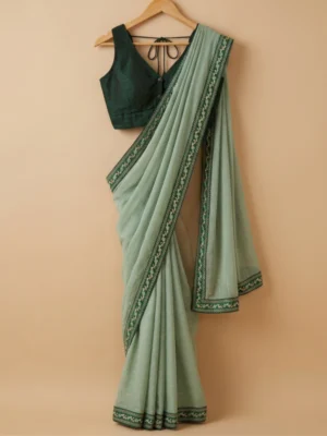 Mint shine Green Crepe